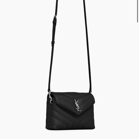 Black lulu Yves Saint Laurent Quilted Leather Shoulder Bag- AUTHENTIC - Picture 13 of 13